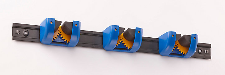 Support 3 blocs manches réglable Mottez noir et bleu