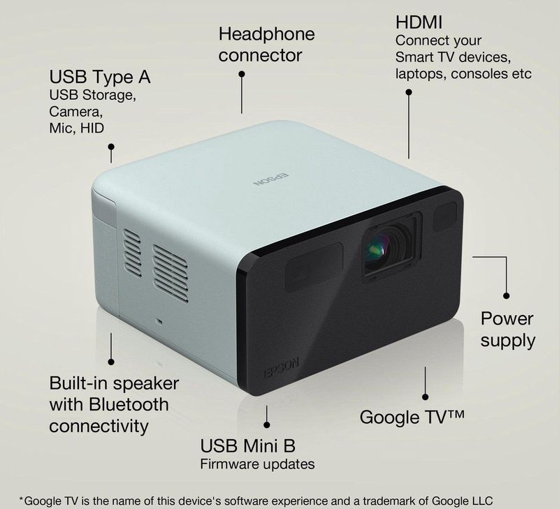 Epson - EpiqVision EF-21G - Smart Laser Beamer - Mistgroen - Full HD