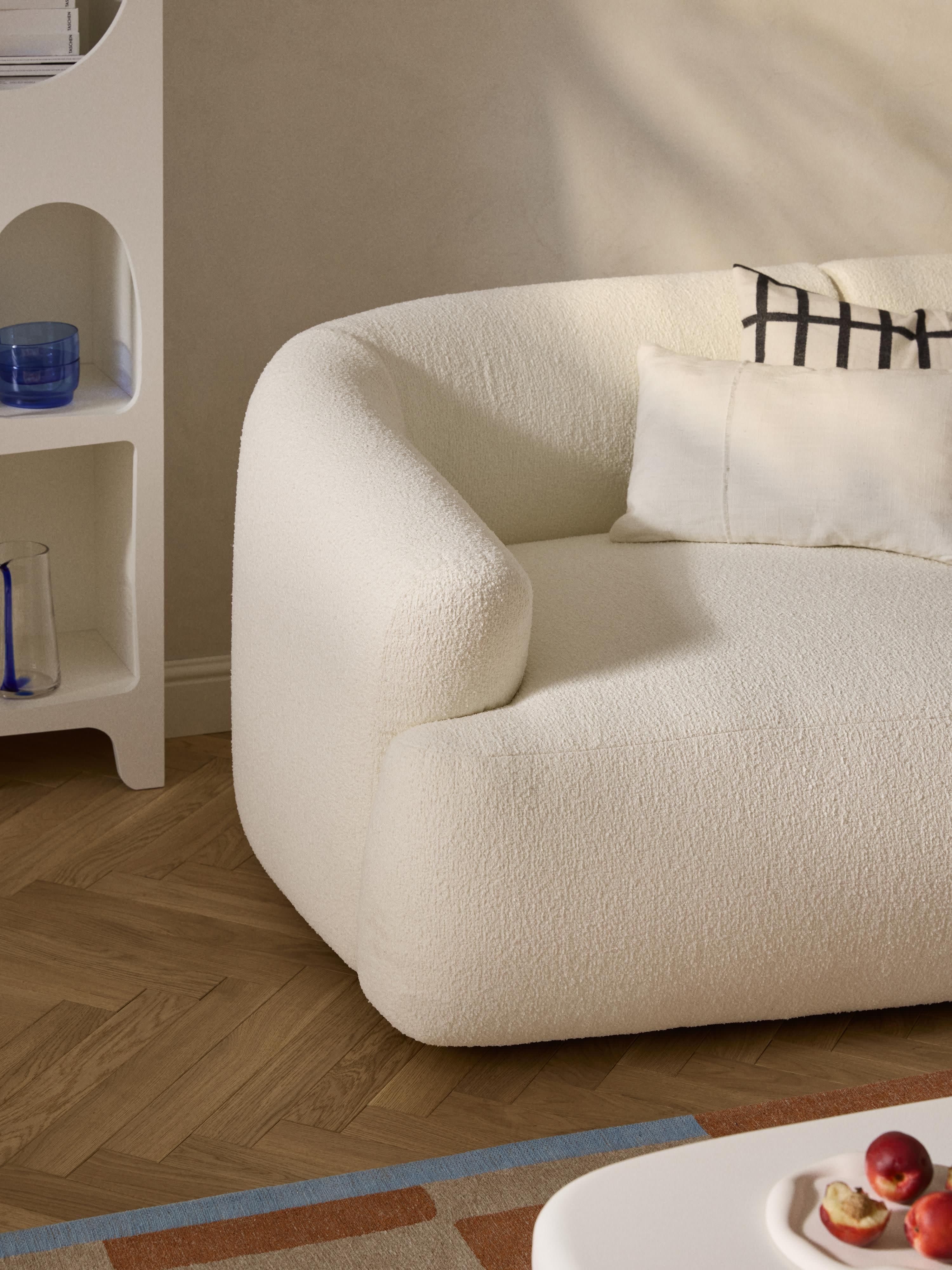 Modulaire bouclé hoekbank Sofia (3-zits)
