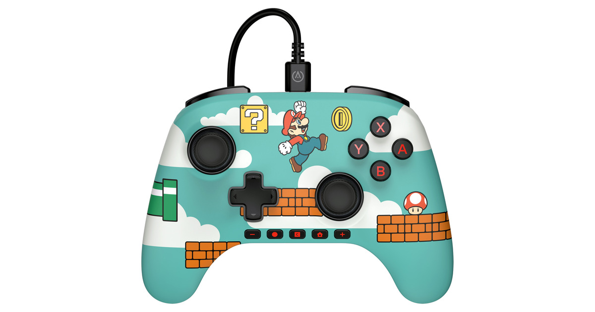 PowerAAdvantage bedrade controller voor Nintendo Switch 2 - Mario-tijd