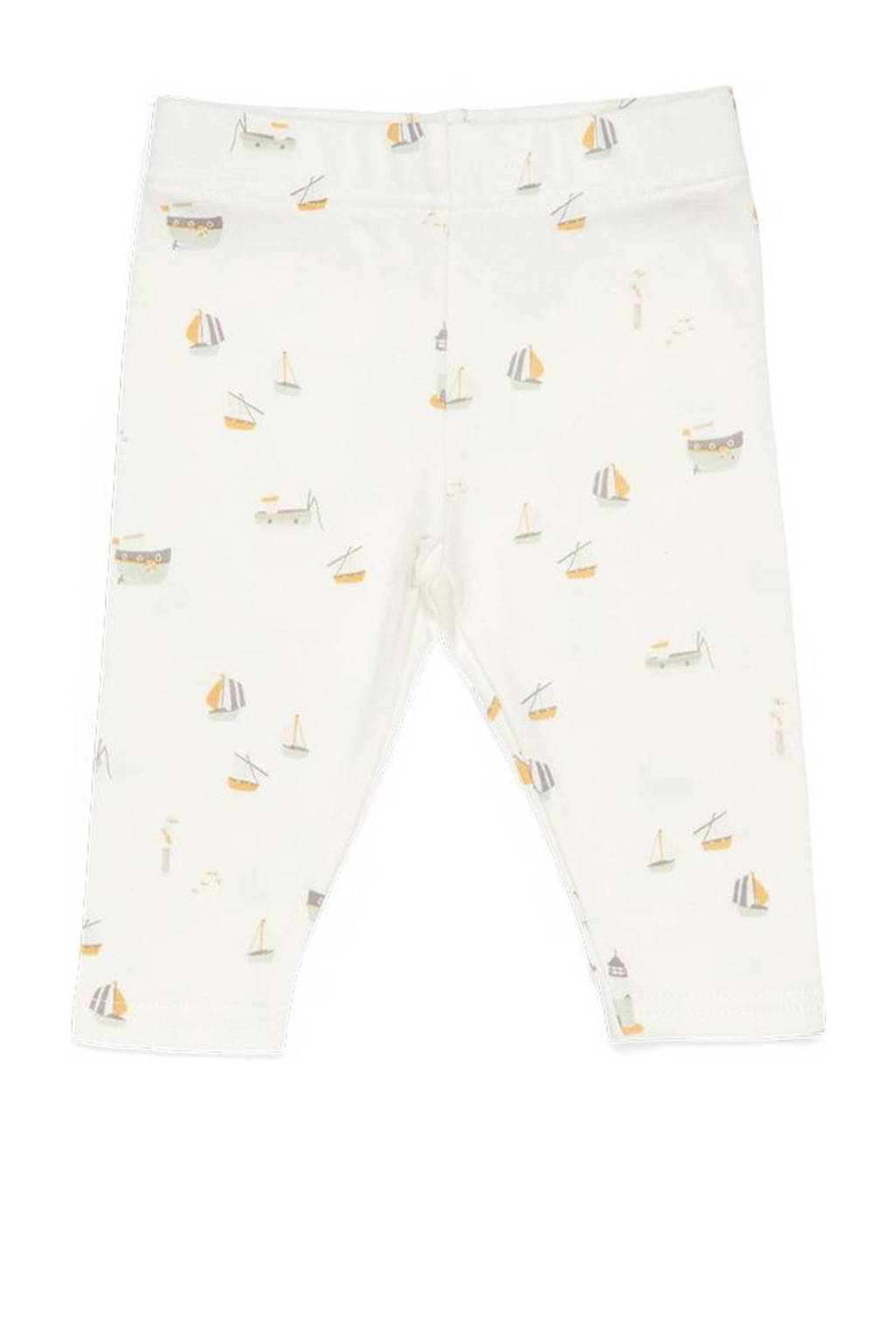 Little Dutch baby broek Sailors Bay met all over print wit