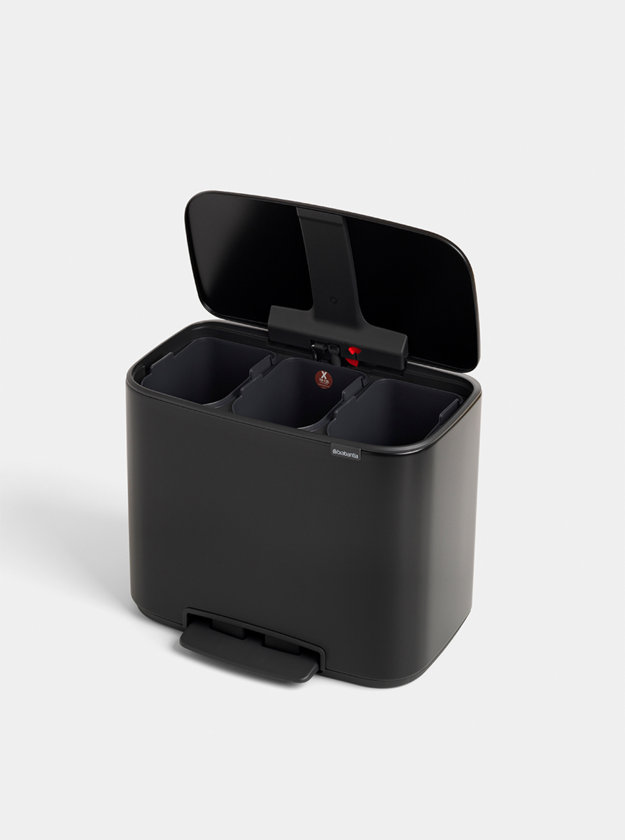 Bo Pedaalemmer 3 x 11 liter - Matt Black