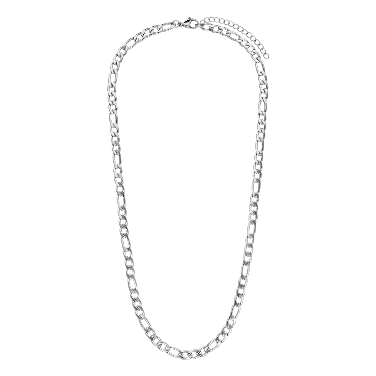 Stalen ketting figaro 5mm