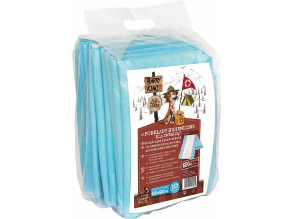 Barry King Absorbent foundations for dogs, cats, ferrets 90x60cm, 10 pcs universal
