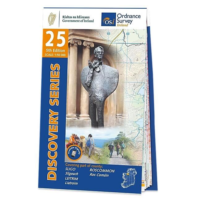 ORDNANCE SURVEY - 25 SLIGO LEITRIM IRLANDE 1 50 000