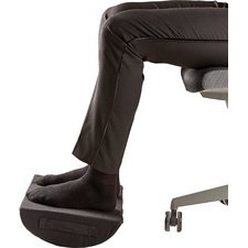 Repose-pieds Breyta, avec fonction bascule, noir