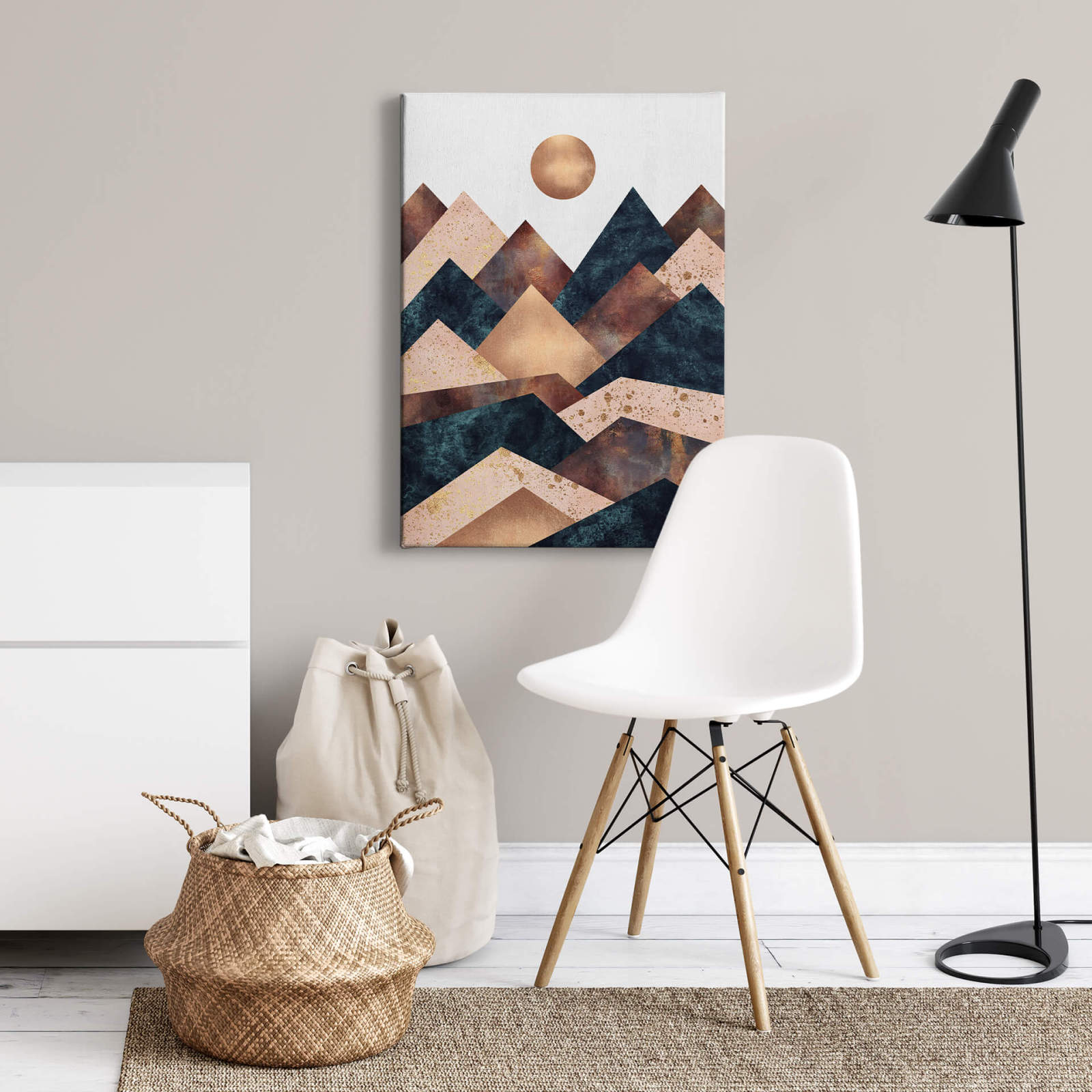 Leinwandbild HERBSTTAG - braun - 50x70 cm