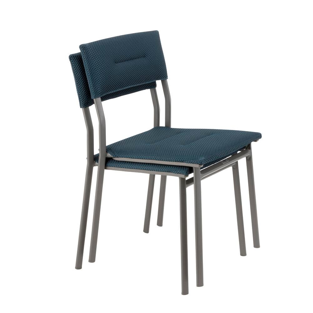 Gepolsterter Gartenstuhl Oron BeComfort® Blau Bleu Encre