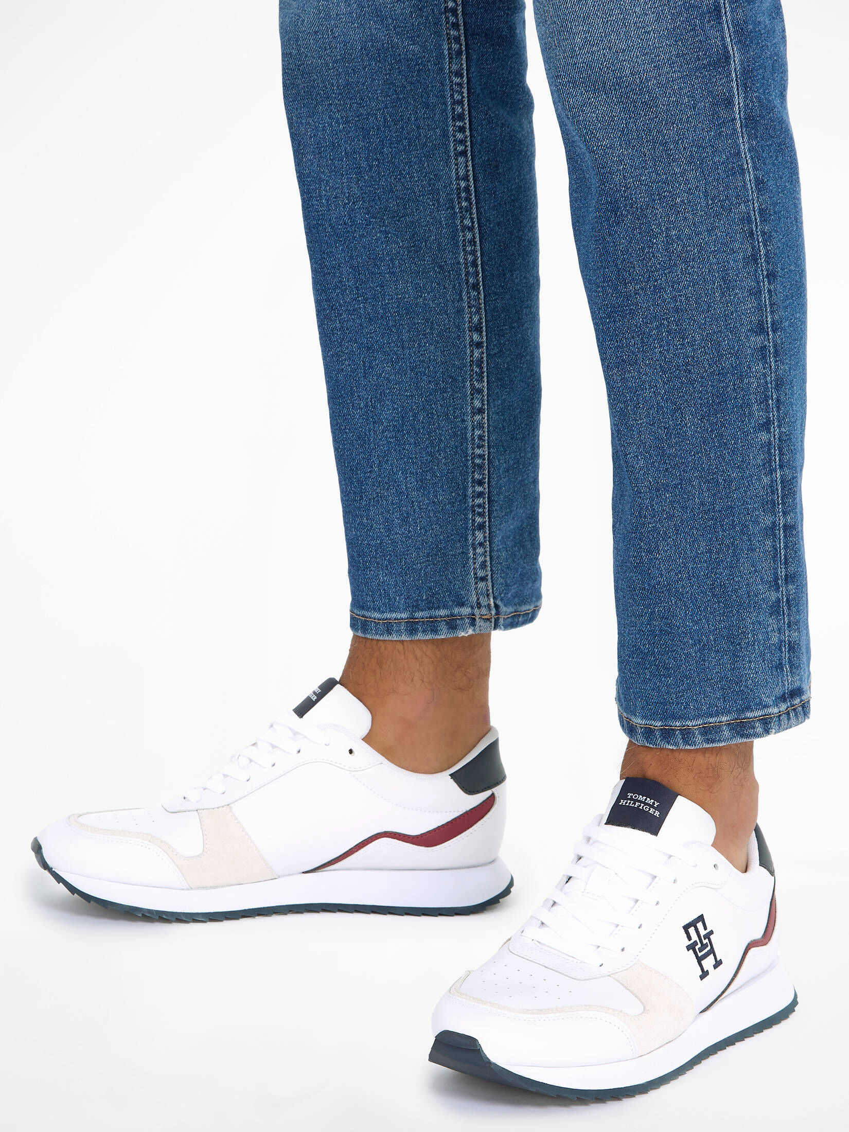 Tommy Hilfiger| Herren Sneaker RUNNER EVO aus Leder