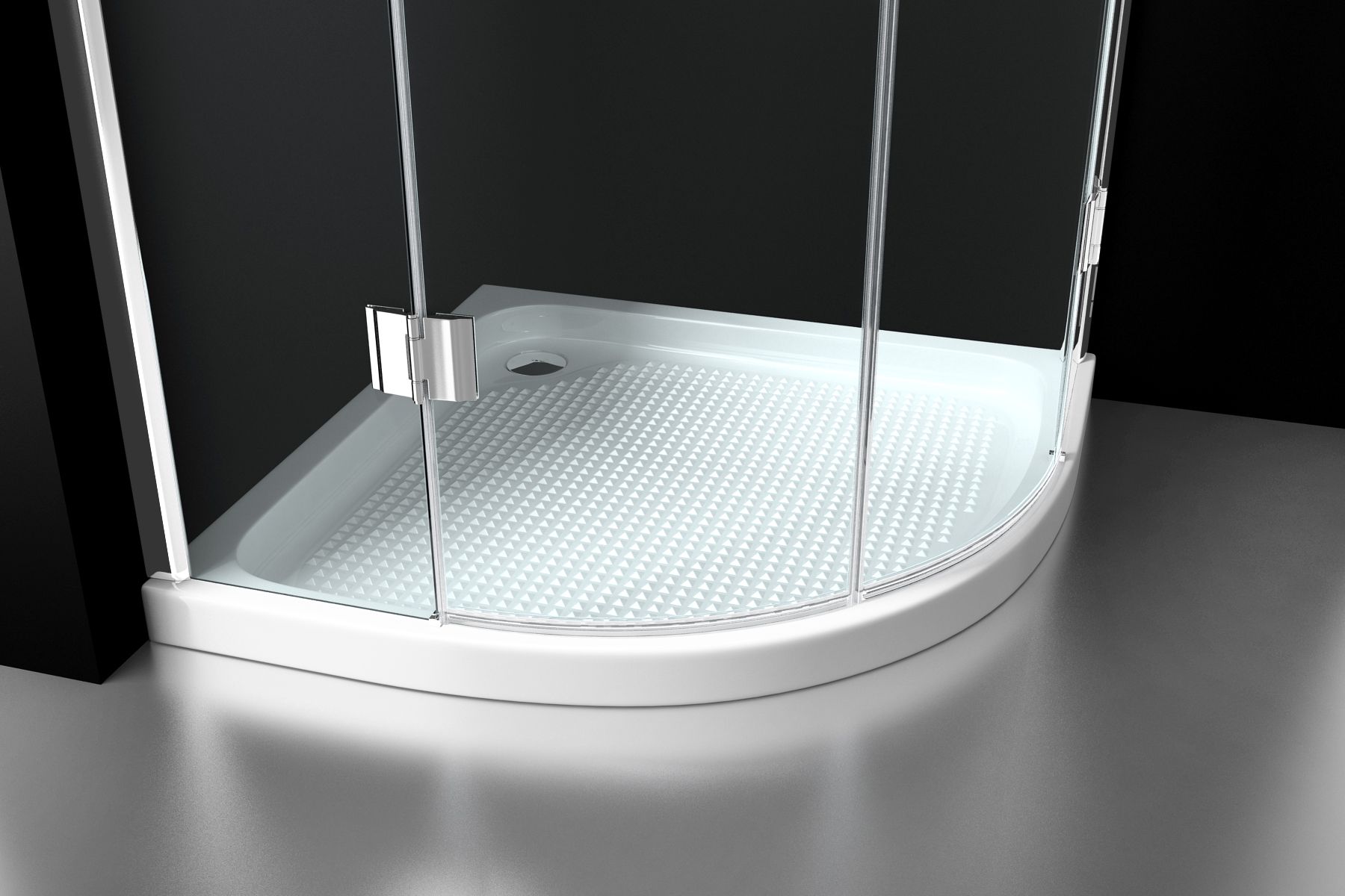 SHOWMODEL: Best Design Arek kwartronde douchecabine 100x100cm anti-kalk