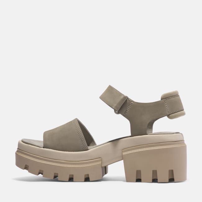 Sandalo a Doppia Fascia Everleigh da Donna in                beige