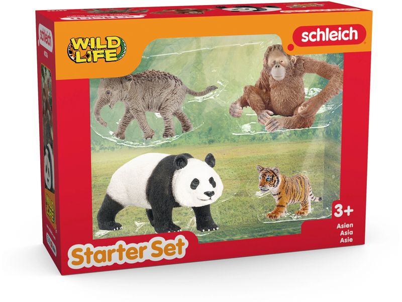 Schleich Spielfigurenset Wild Life «Asien» Starter-Set Spielzeug-Tierfiguren