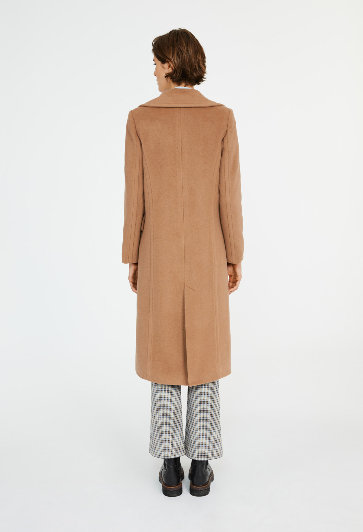 Manteau long croise