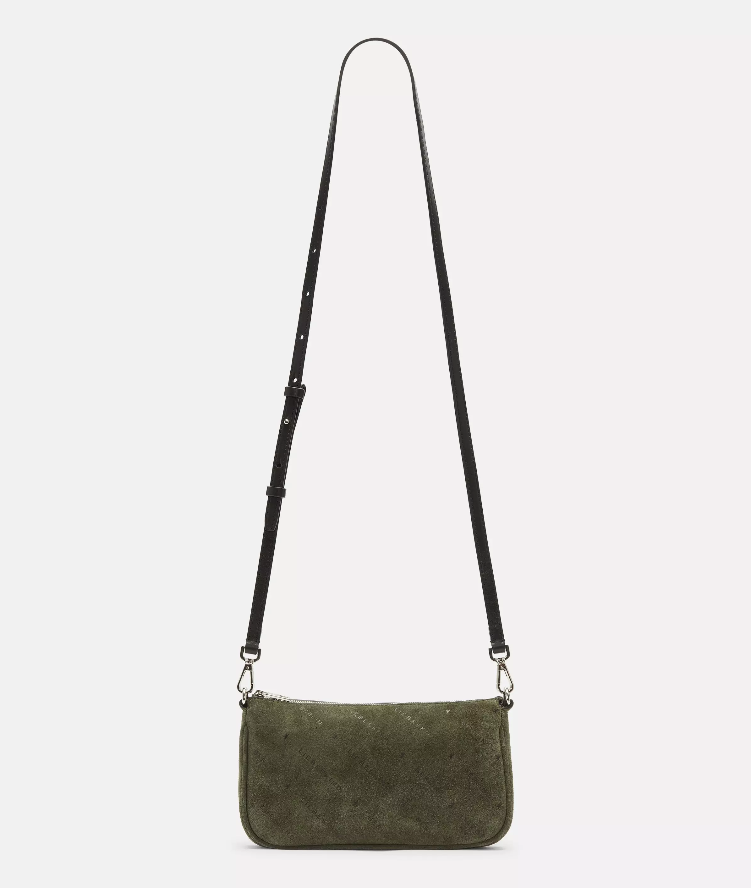 Monogram Crossbody S Suede shoulder bag with Liebeskind Berlin lettering