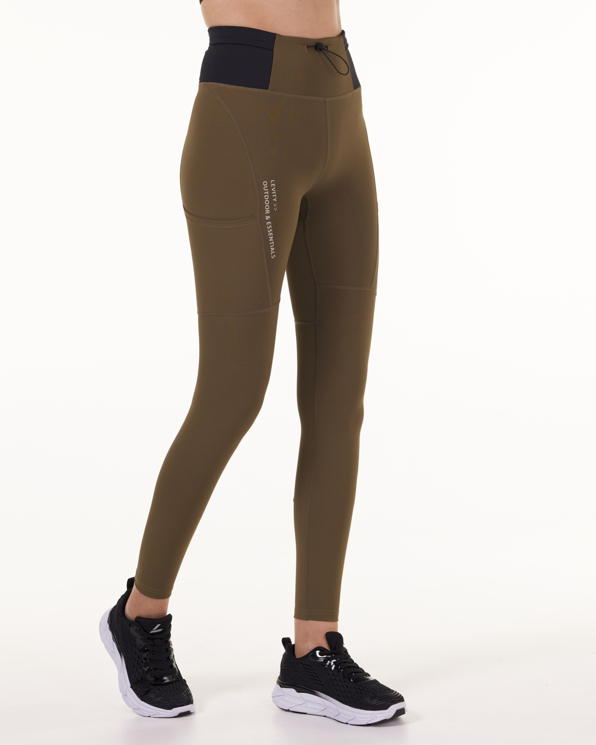 LEVITY Future Trail Tech Tights Forest Green