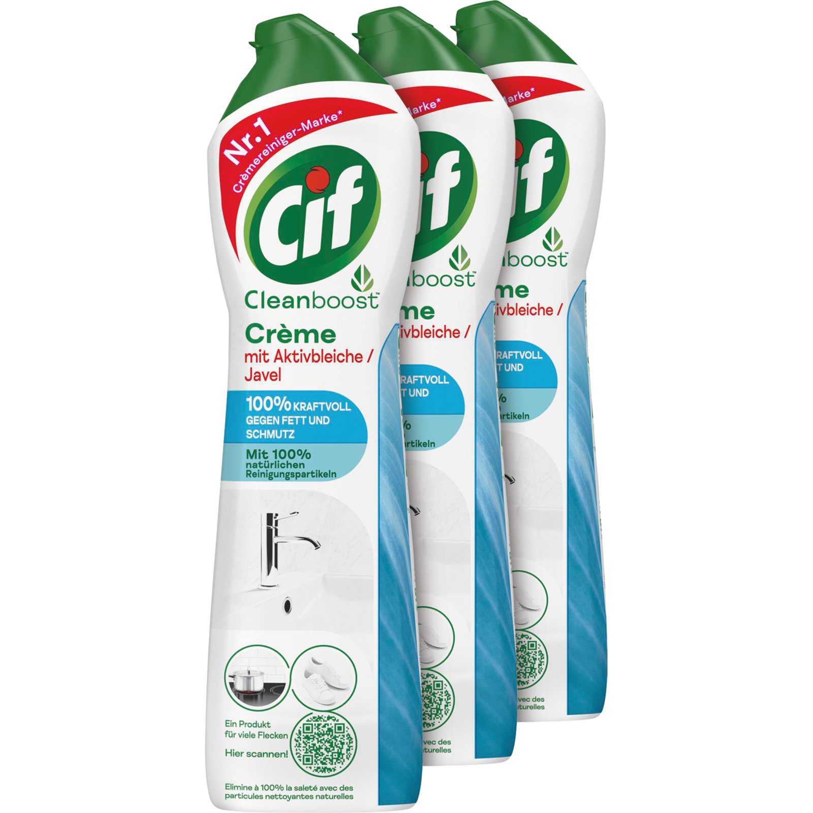 Cif Creme Javel 3 x 500 ml