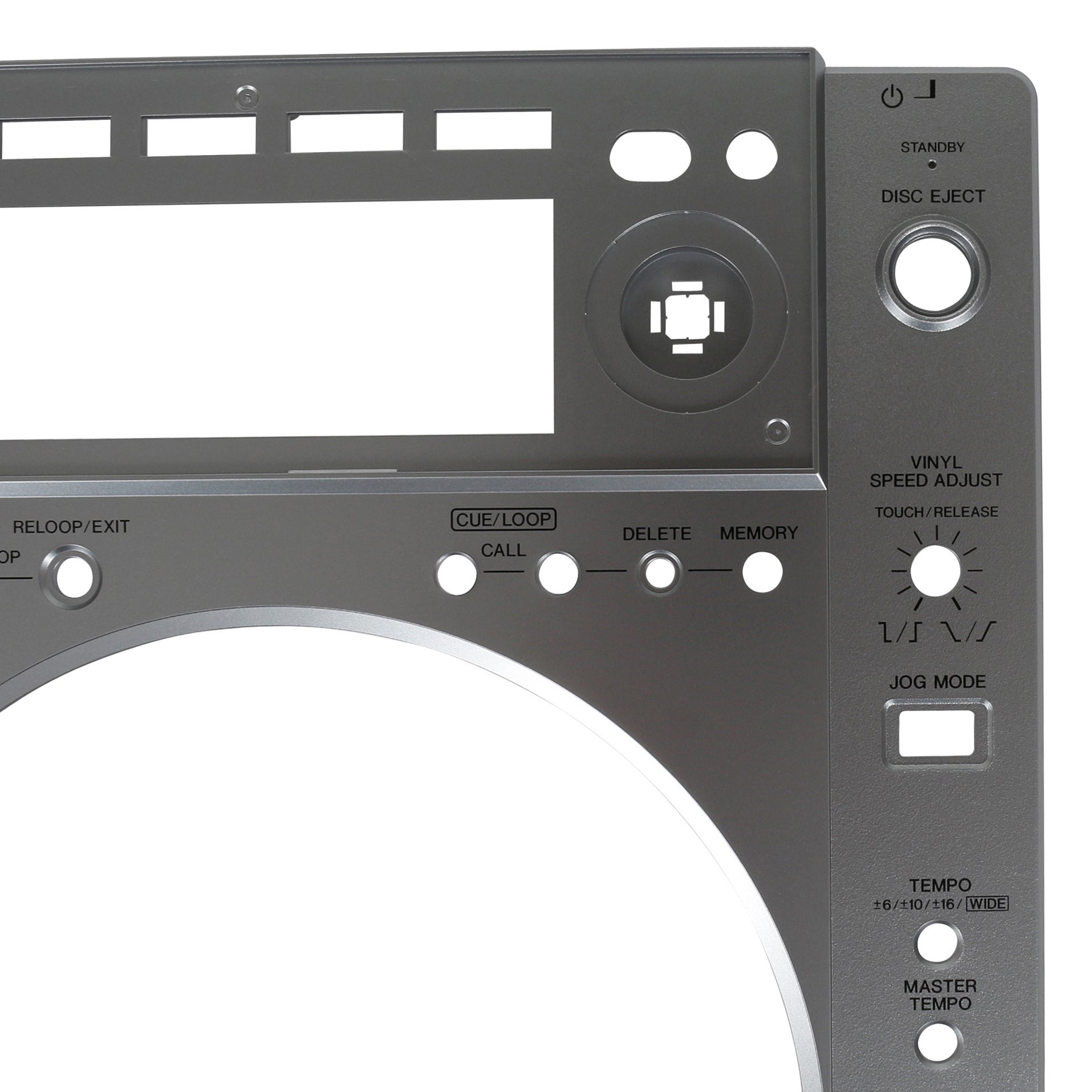 Pioneer spareparts DNK5786 control panel CDJ-850 zilver