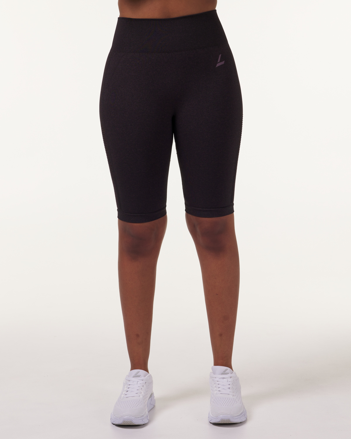LEVITY Eclipse Mesh Seamless Biker Shorts Red Marl