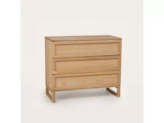 Commode en bois massif marron 100x85