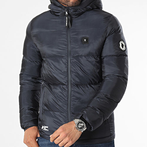 Doudoune Chauffante Capuche Birmingham Bleu Marine