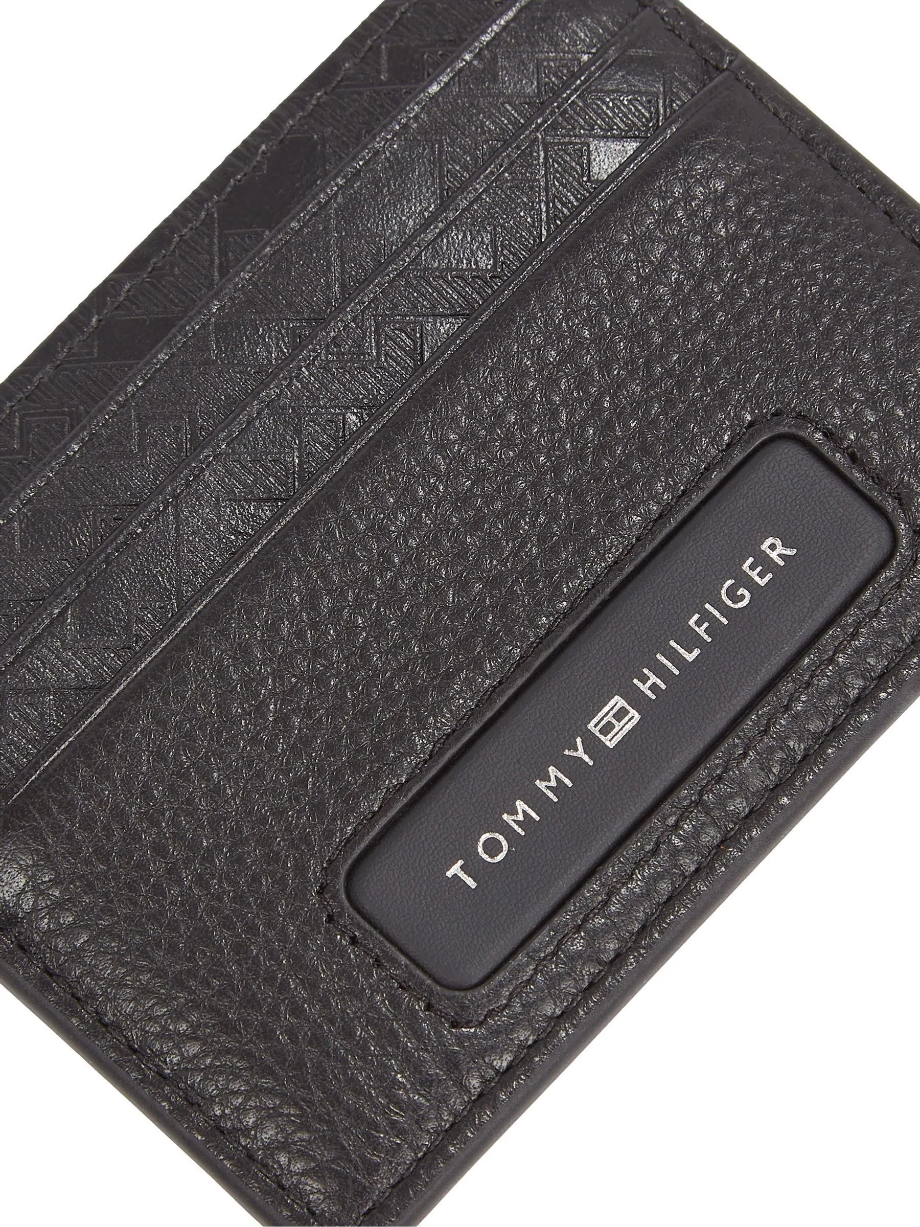 Tommy Hilfiger monogram leren kaarthouder