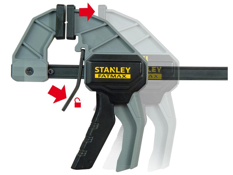Stanley Fatmax Einhandzwinge Fatmax M, 150 mm Einhandzwinge I-Profil-Schiene
