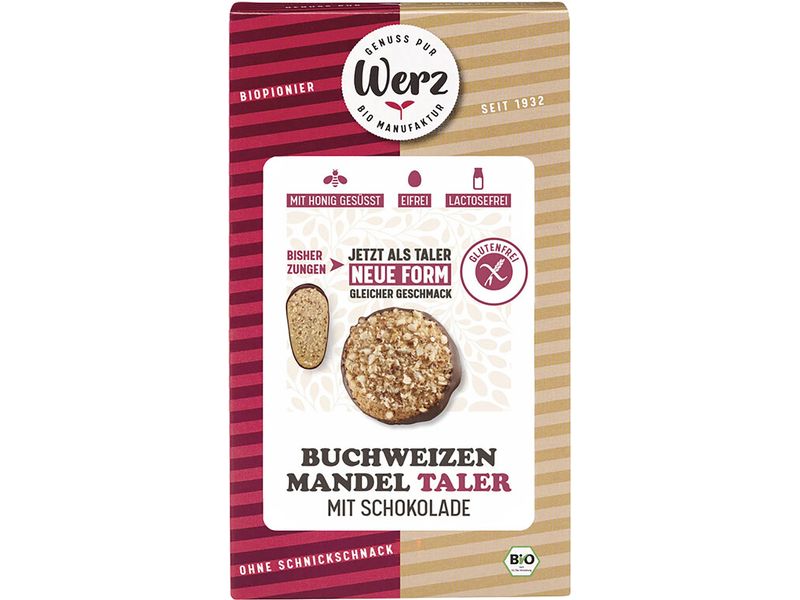 Werz Gebäck Buchweizen-Mandel-Taler glutenfrei 150 g Vollkorn-Gebäck