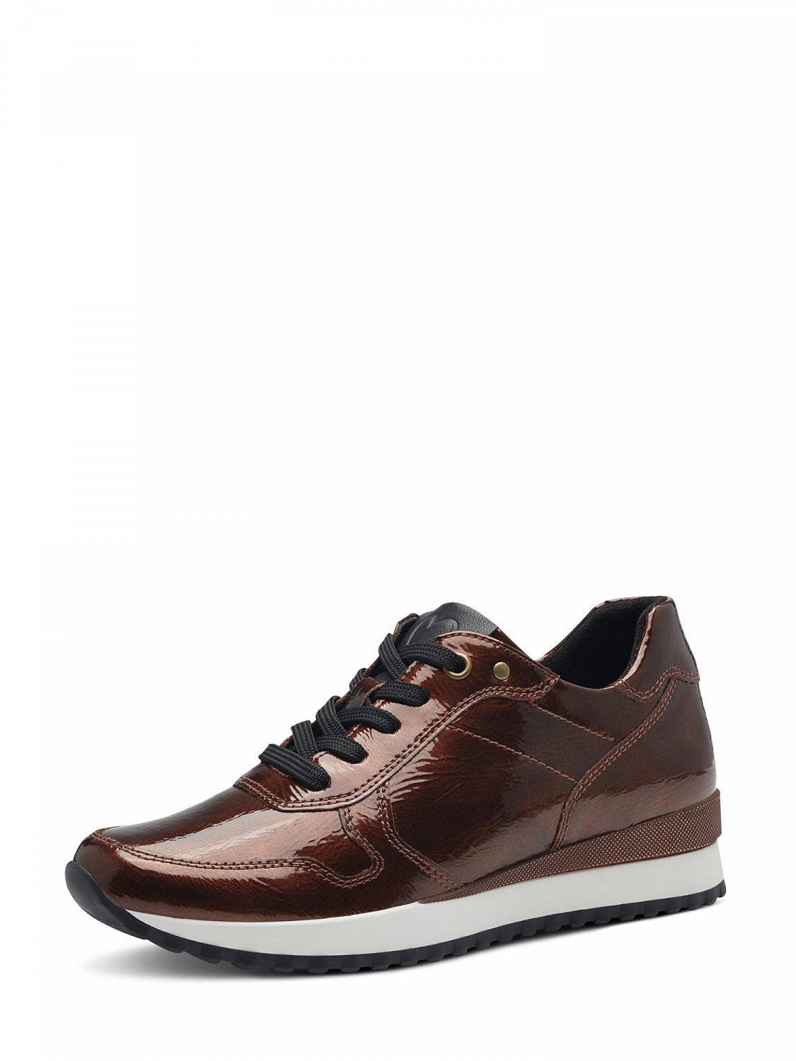 Marco Tozzi Patent Bronce Sneaker