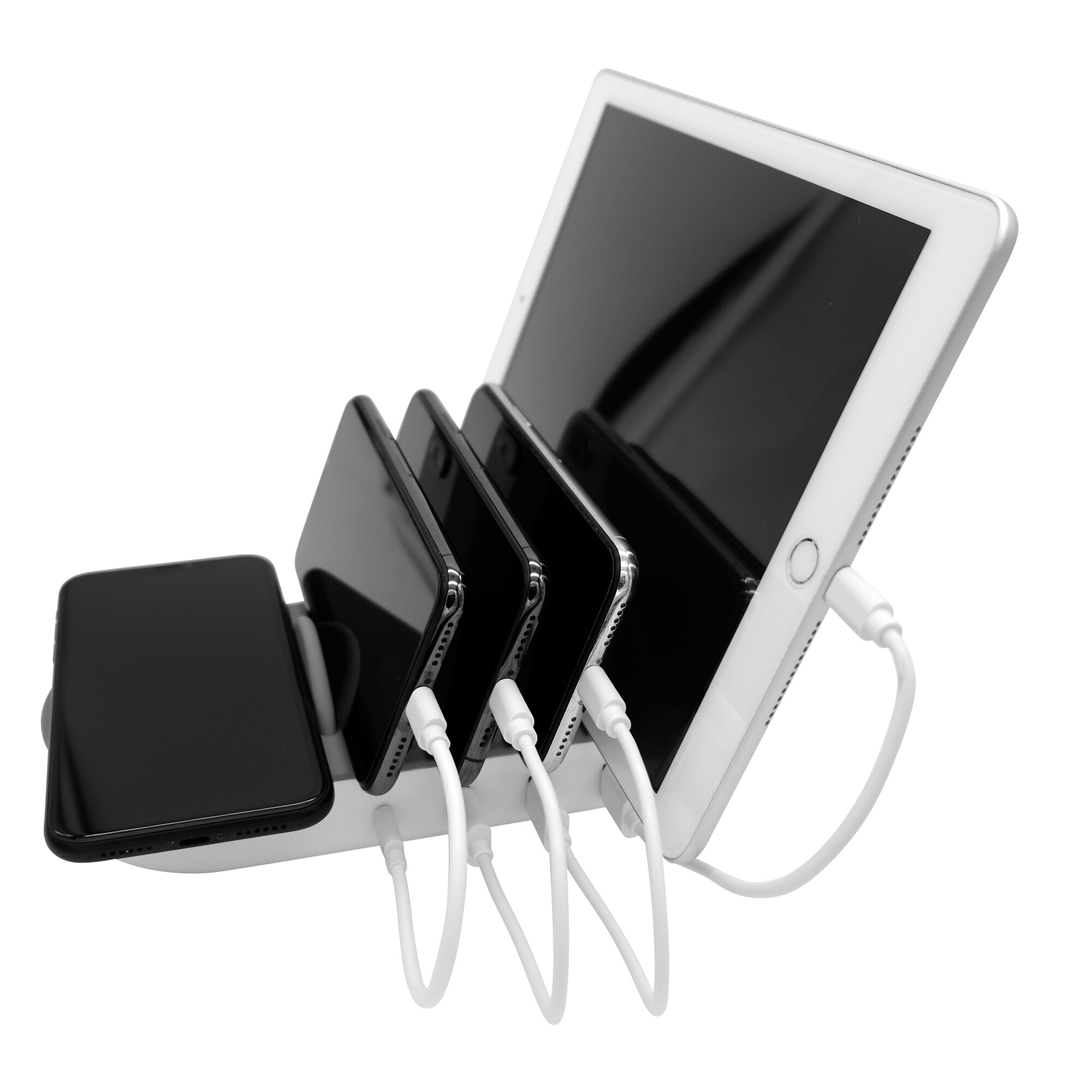 Xlayer WIRELESS Ladestation Family Charger 4 Port USB kabelloses laden QI-Zertifiziert