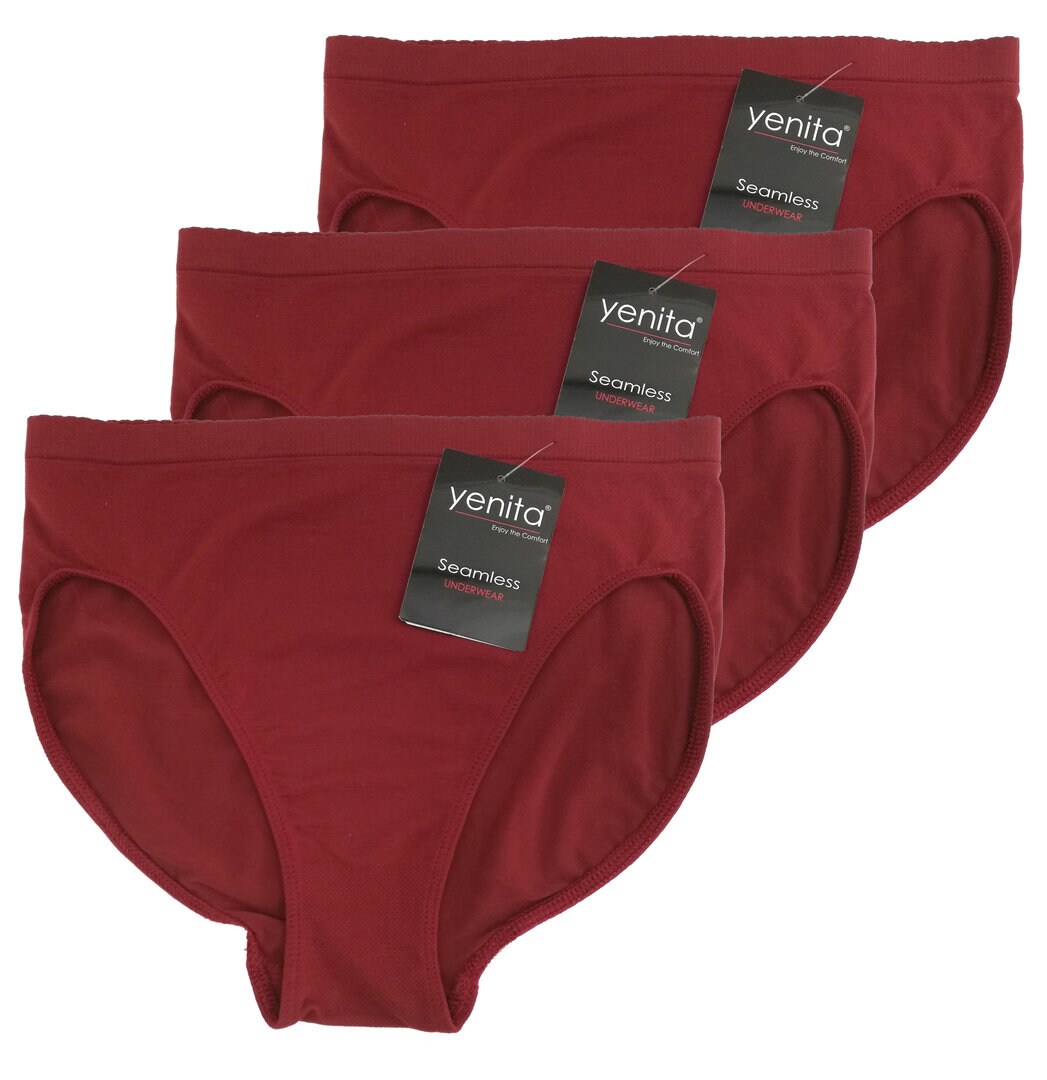 Yenita® Hüftslip 3er Set, Seamless, Mikrofaser