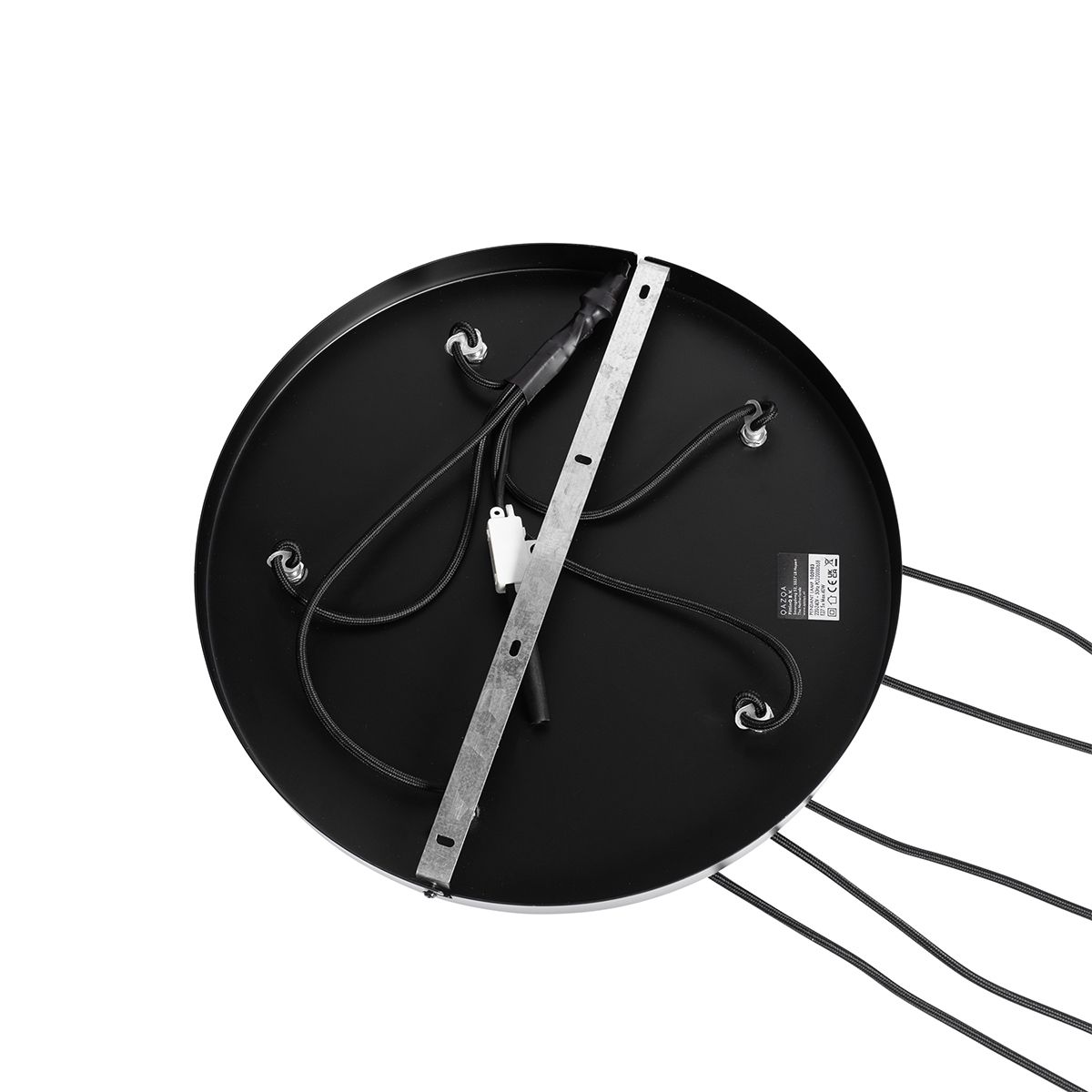 Smart hanglamp zwart met smoke glas incl. 5 Wifi A60 - Stavelot