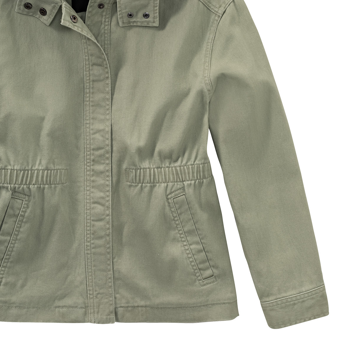Beatwear Mädchen Parka mit Kapuze oliv