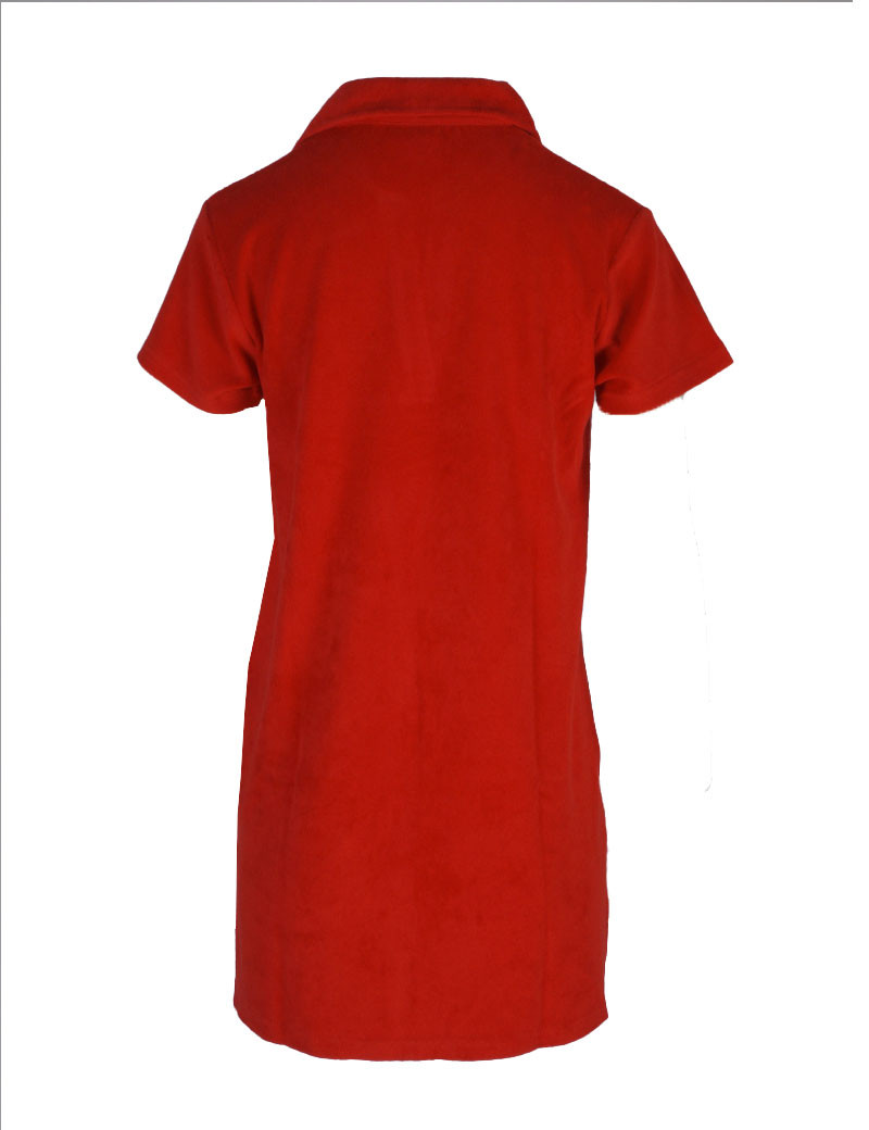 LES TROPEZIENNES PAR M.BELARBI POLO ROBE TILLIE ROUGE