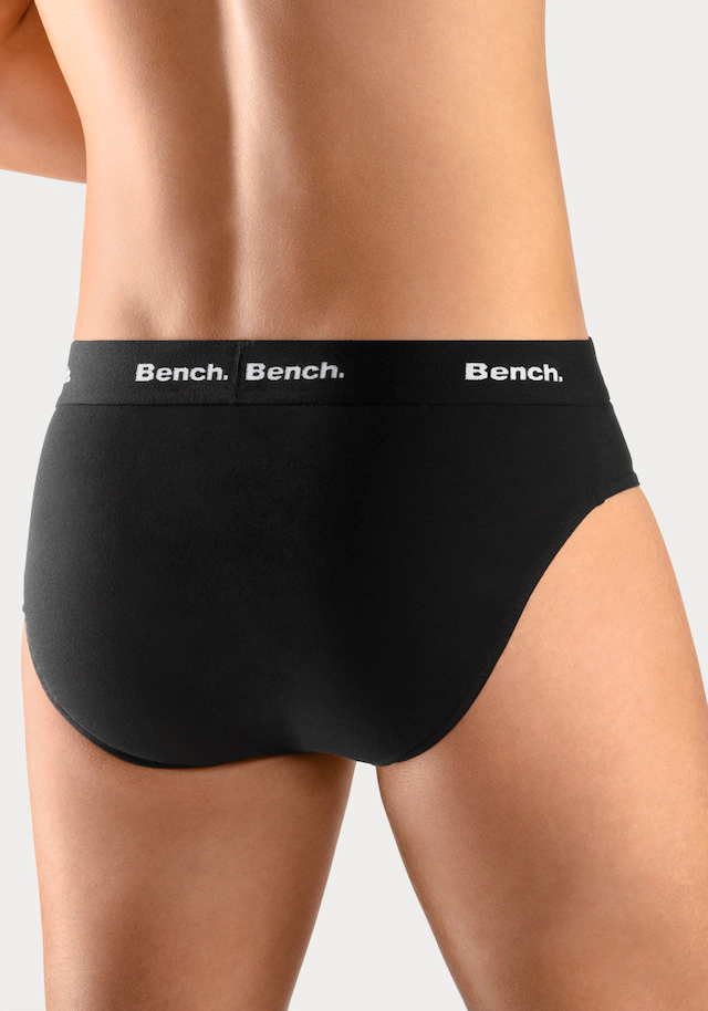 Bench. Slip, 4 Stk. mit kontrastfarbigem Webbündchen