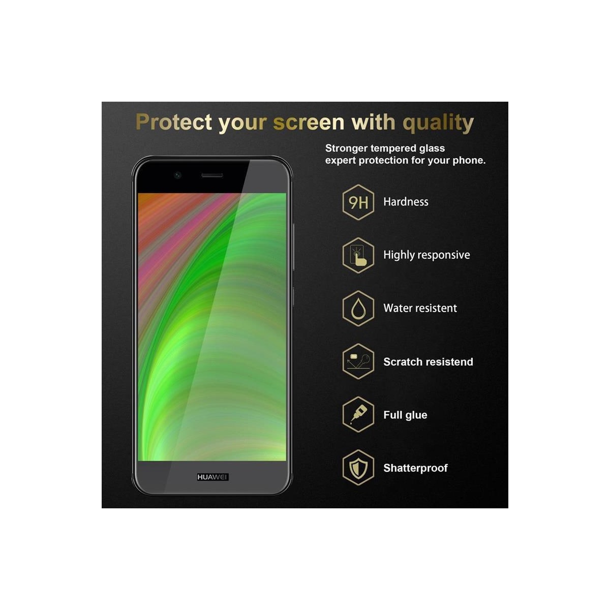 Huawei NOVA 2 3x Skjermbeskytter Skärmskydd