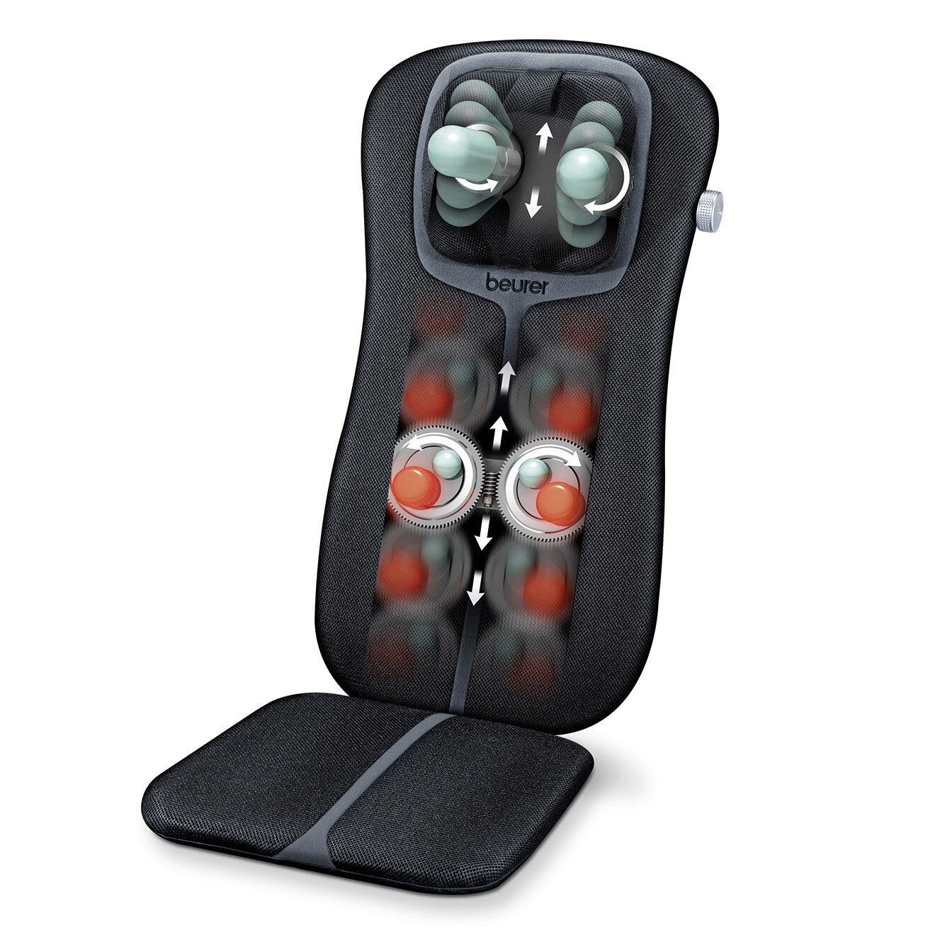 Beurer Housse de siège de massage shiatsu noir