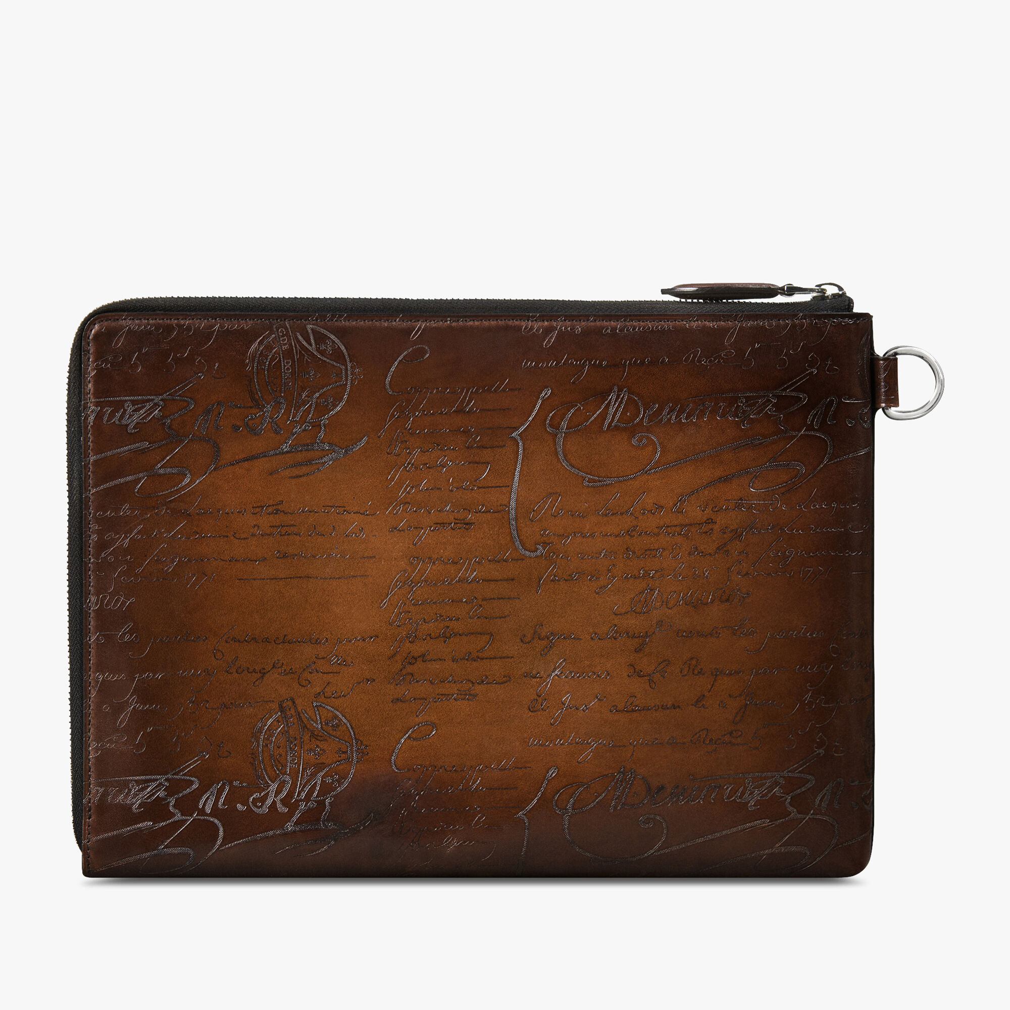 Pochette Nino Gm En Cuir Scritto
