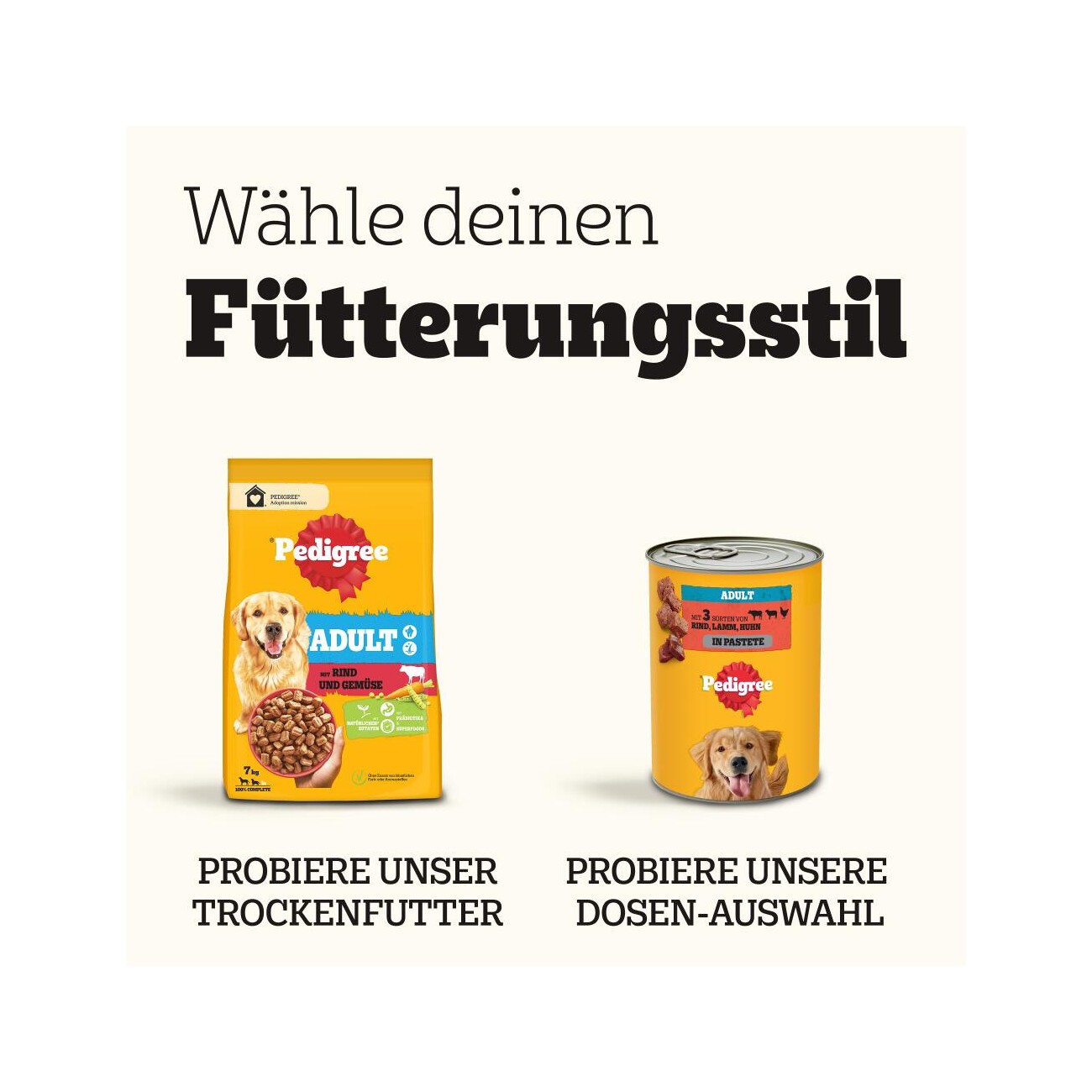 Pedigree Nassfutter Hund Adult, Multipack, Gemischte-Selektion, in Gelee 40x100 g
