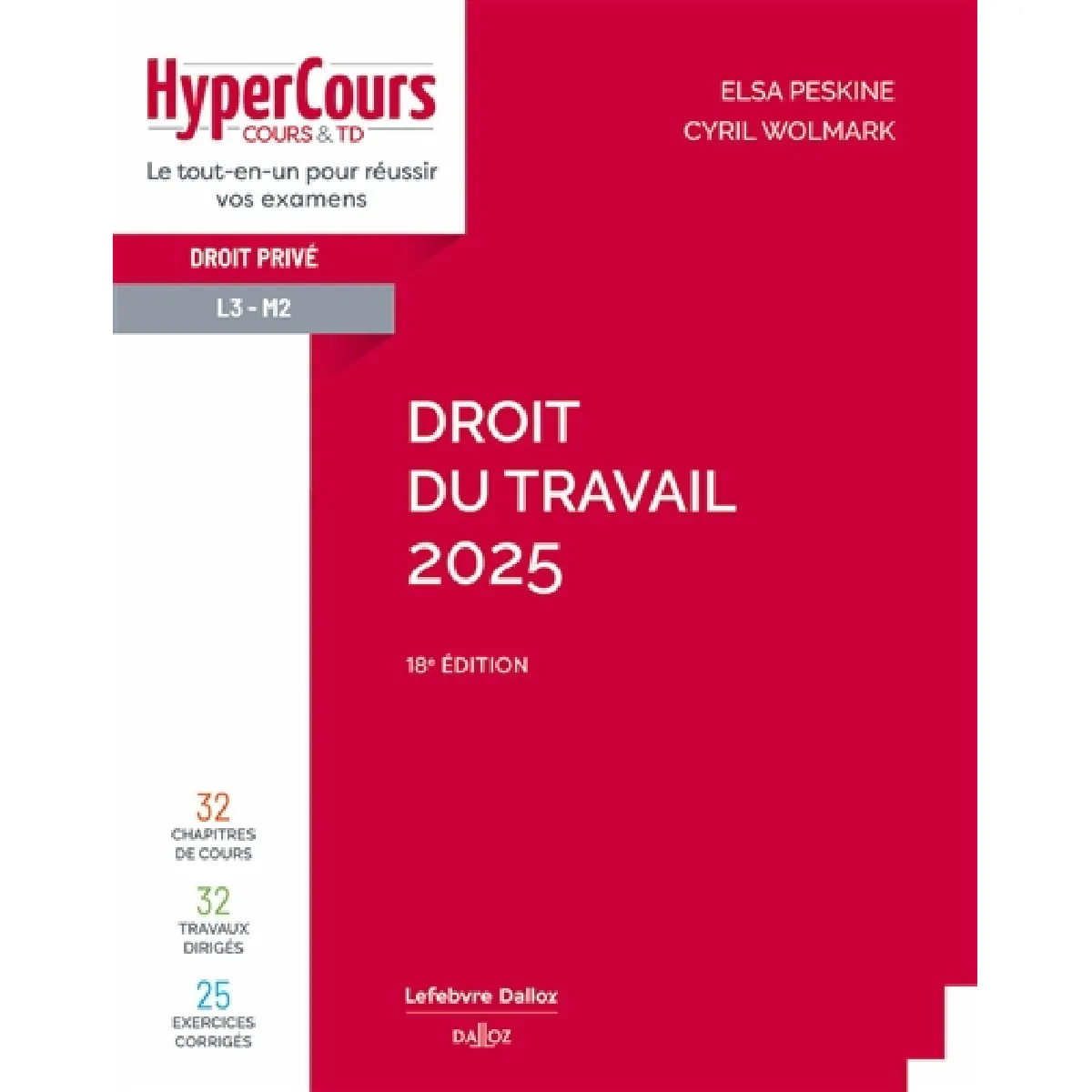 Droit du travail 2025 : droit privé L3-M2