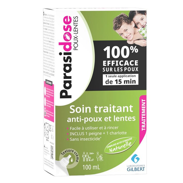 Soin Traitant anti-poux et lentes 100ml Parasidose+ PARASIDOSE