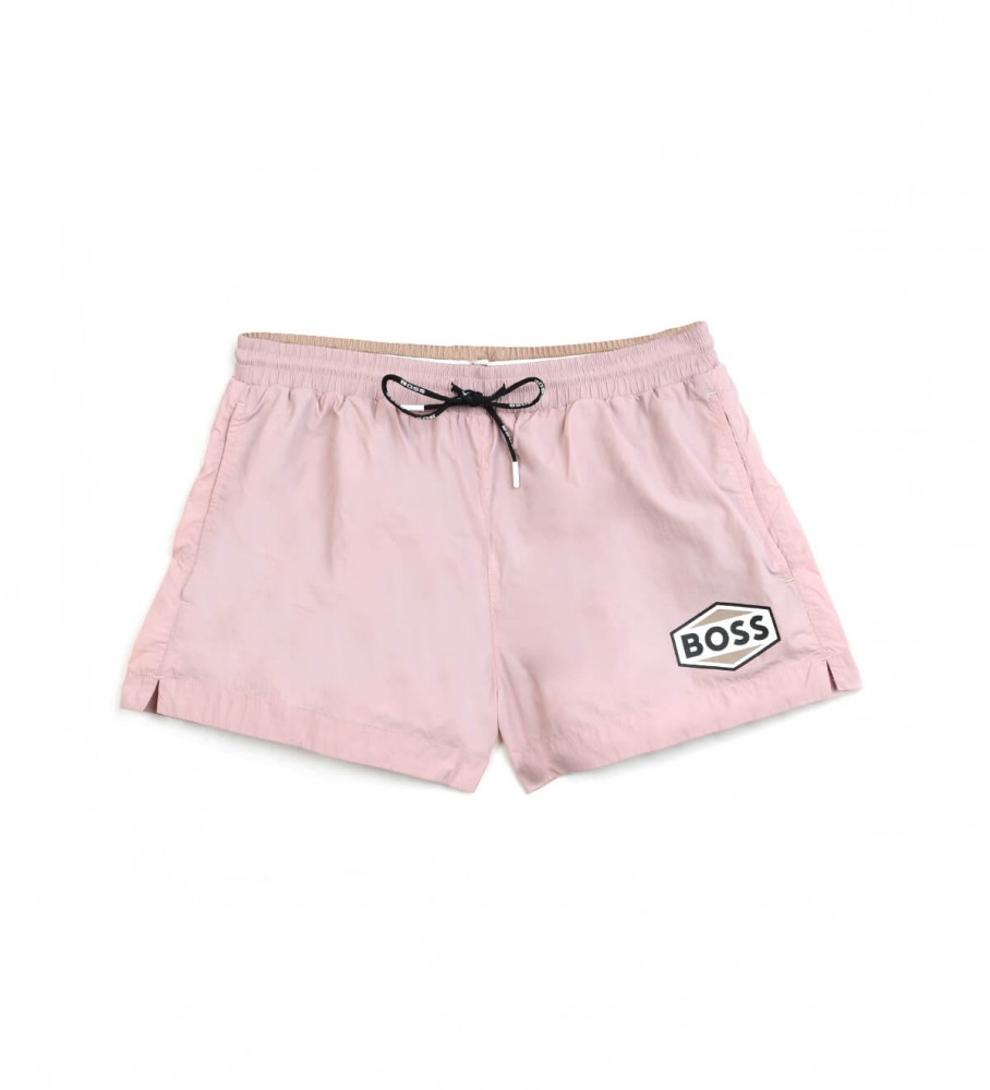 Maiô casual rosa da BOSS