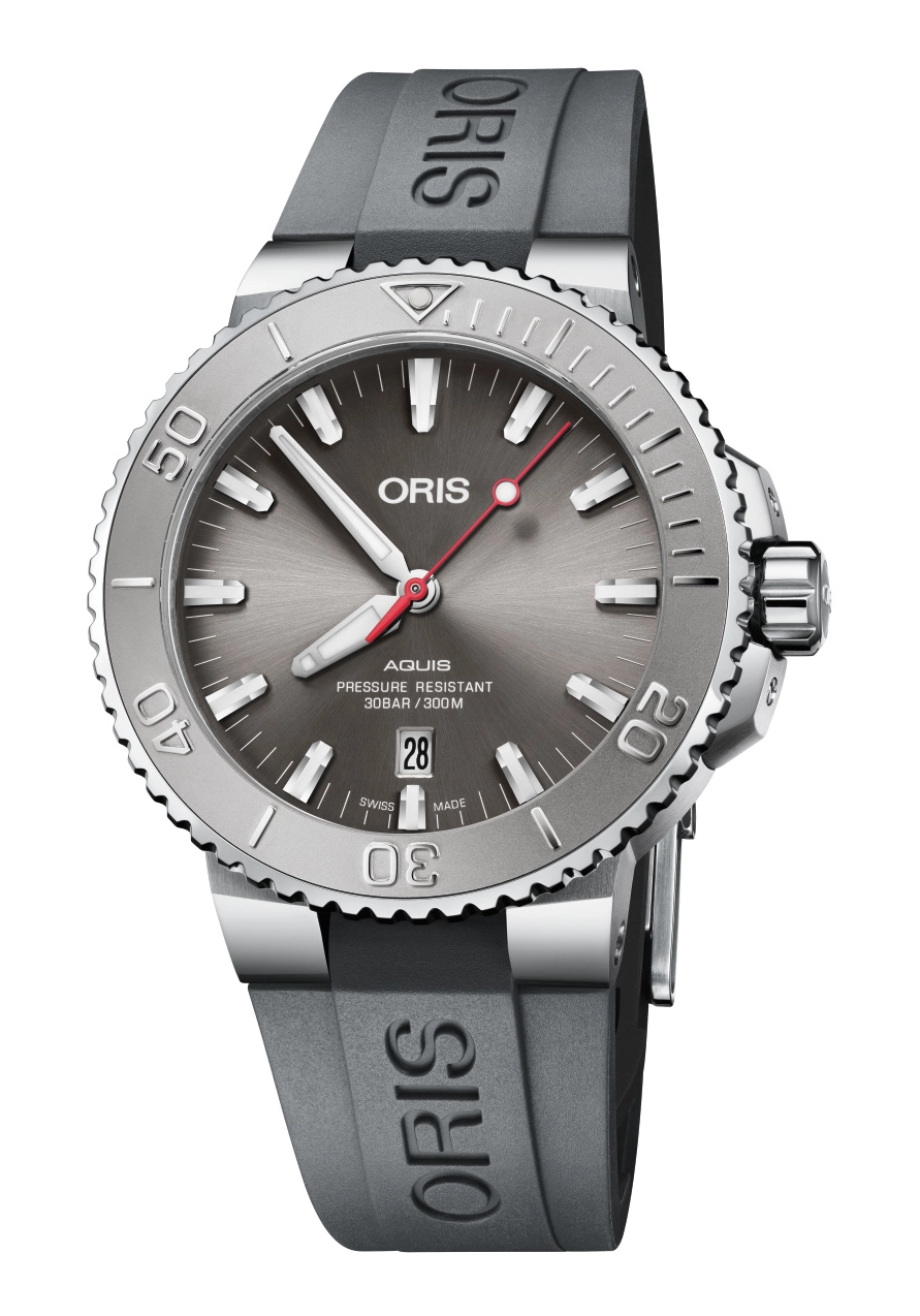 Oris Aquis Date Relief Taucheruhr Anthrazit
