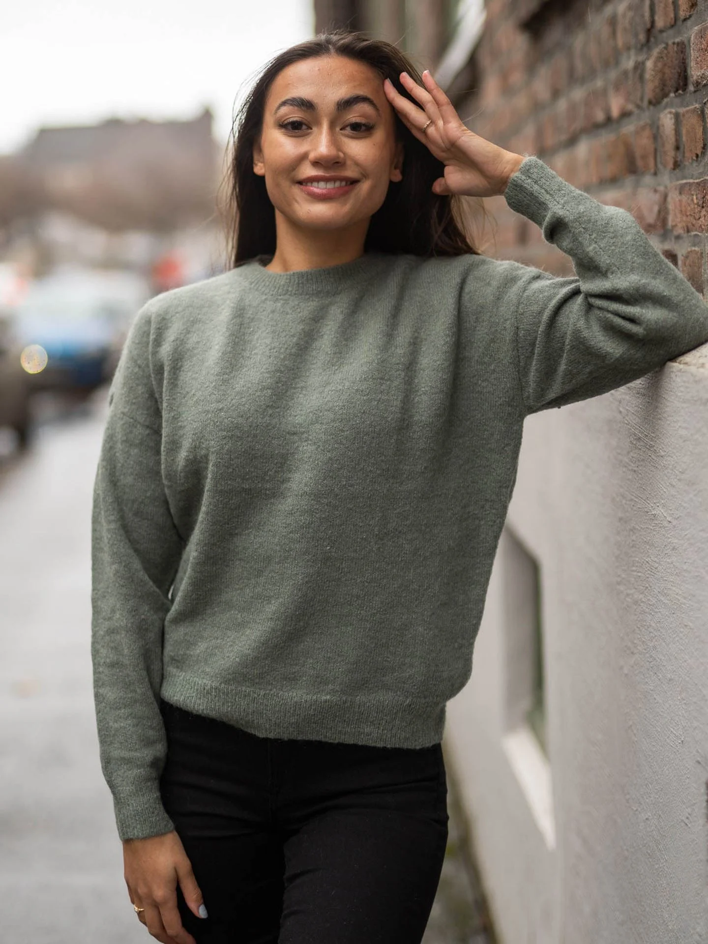 Femme Mohair O-Neck Pullover
