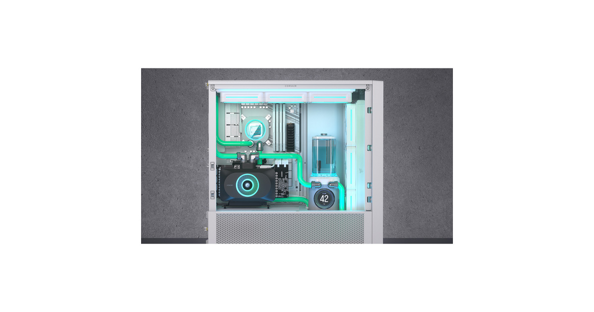 CorsairiCUE LINK XD6 RGB ELITE LCD Pump/Reservoir Combo  (Wit)