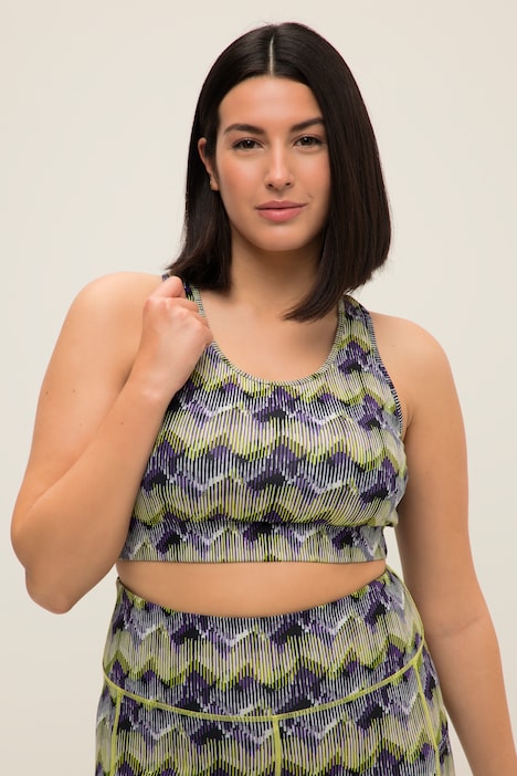 Sport-BH, Softcups, Allover Print, Racerback