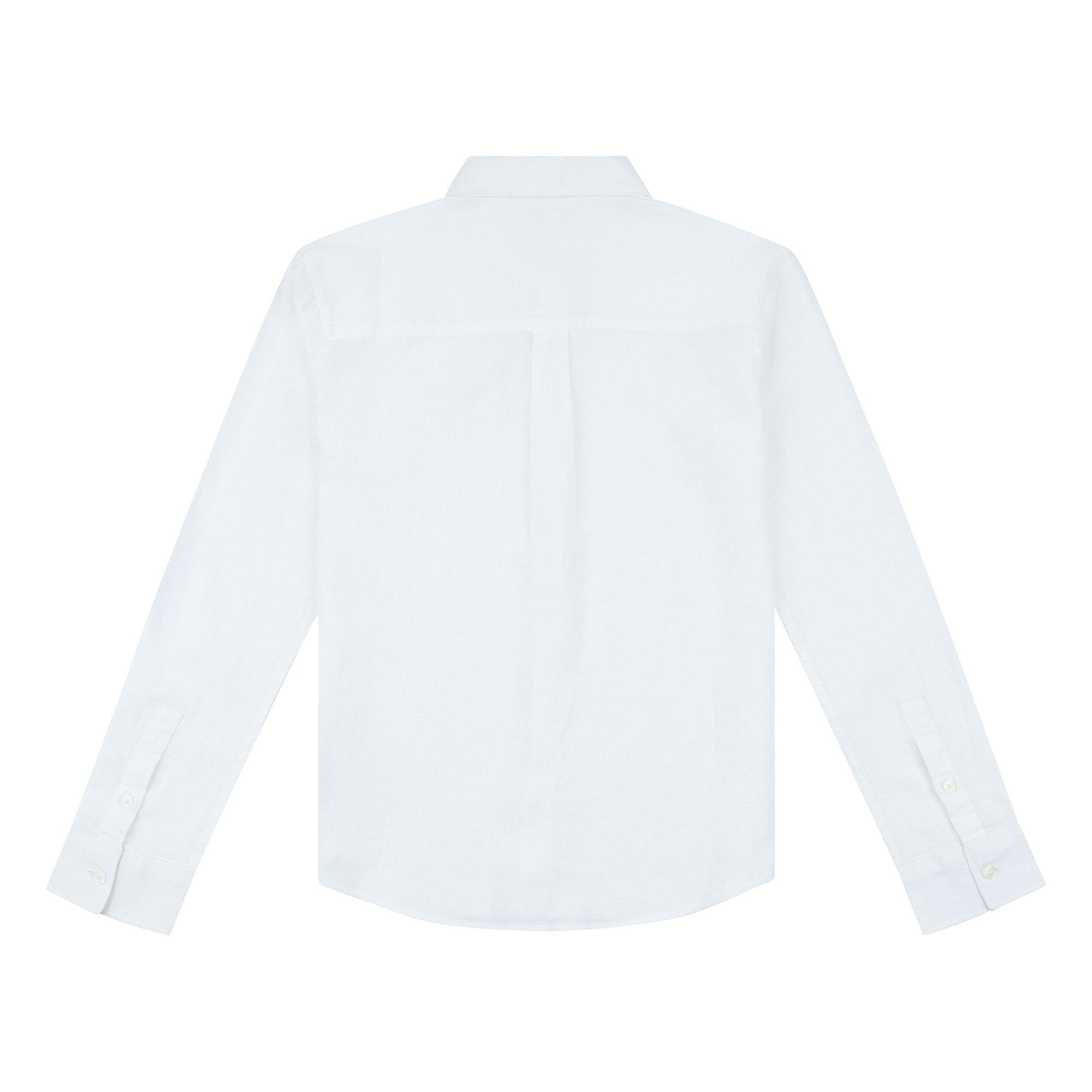 Lyle and Scott Linen Long Sleeve Shirt Juniors