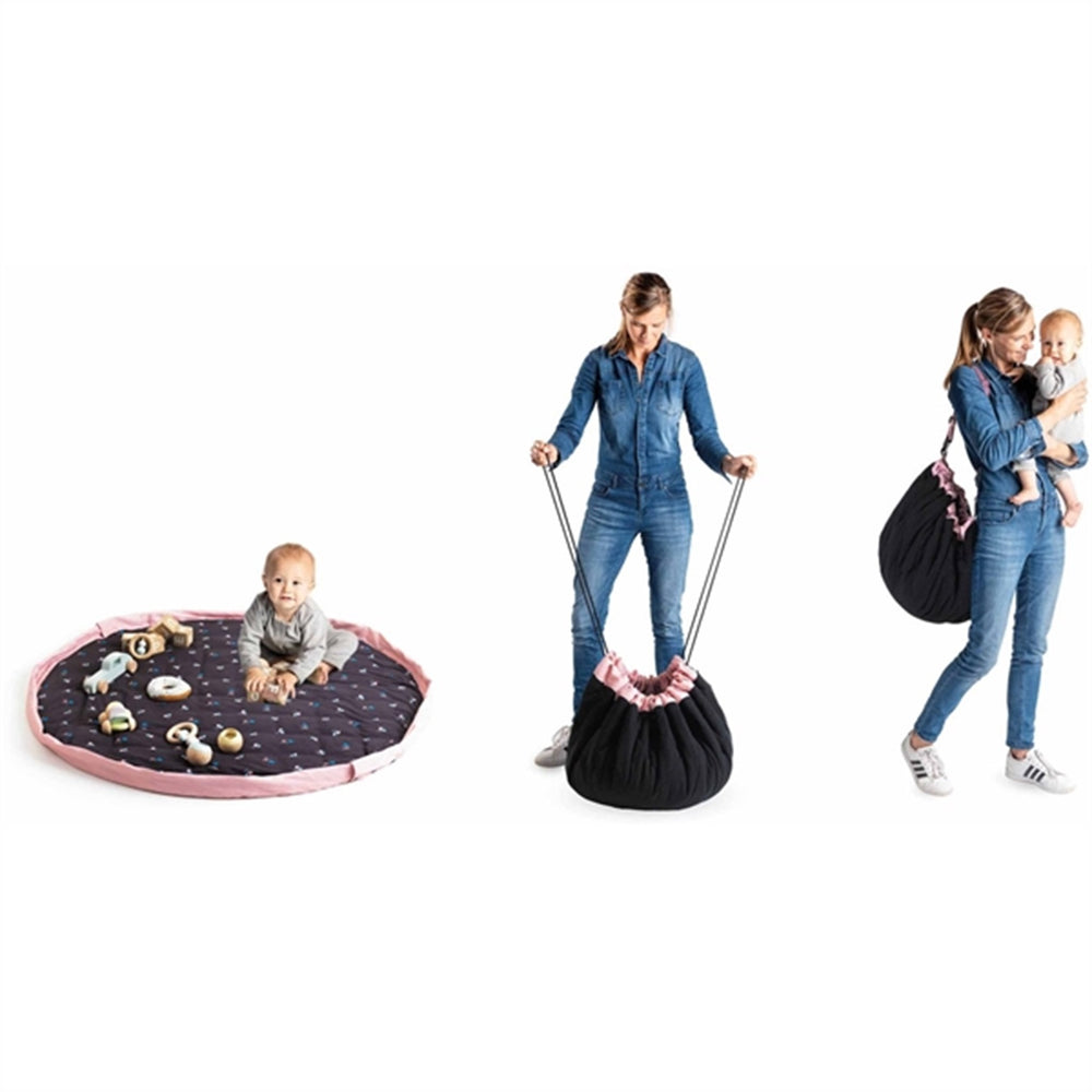3-i-1 Legetæppe Soft Flowers - Play&Go
