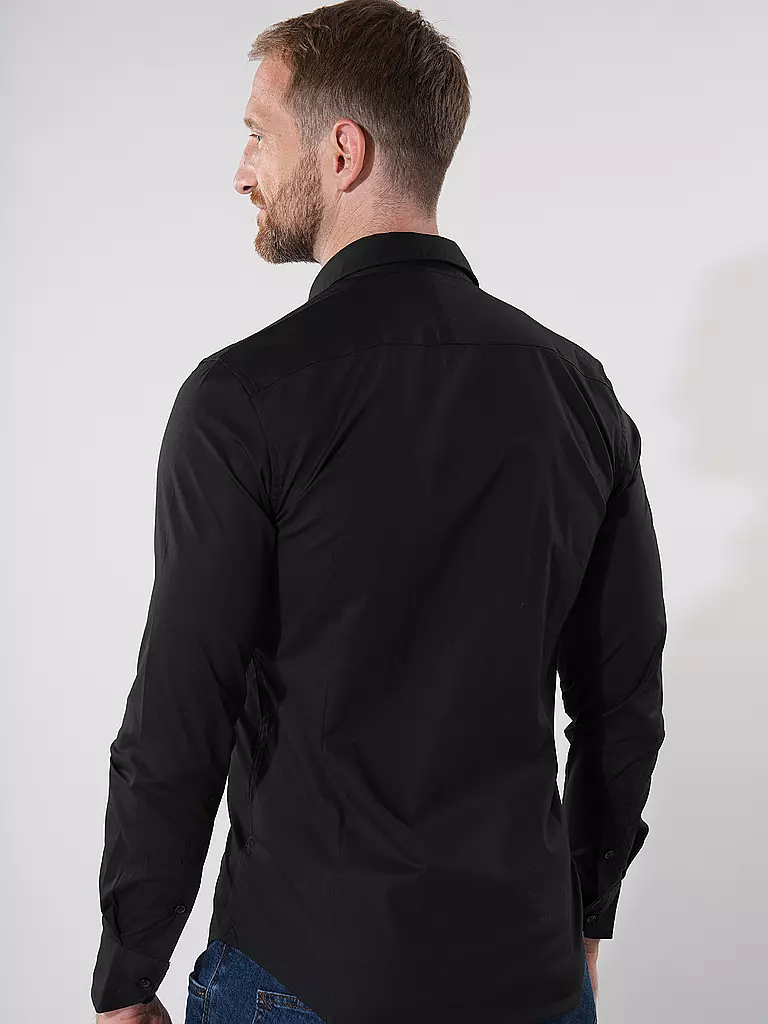 REPLAY Hemd Slimfit NOOS schwarz