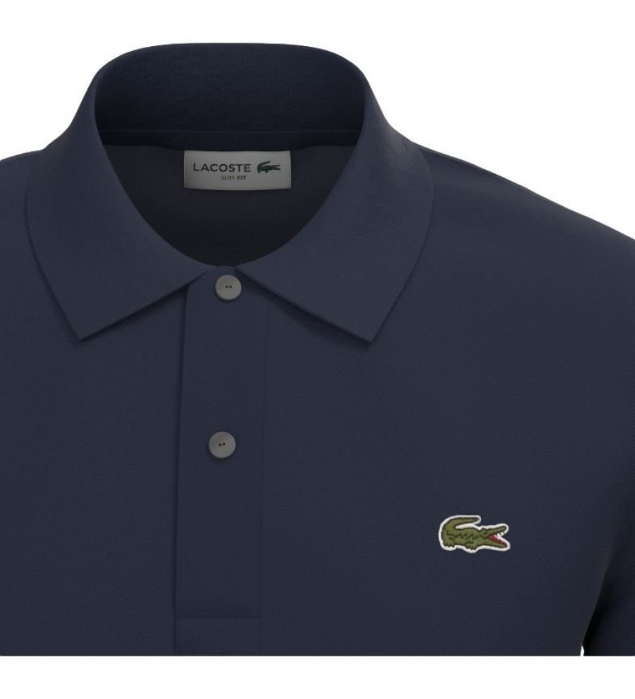 Polo Lacoste Original tamanho G (12.12) Slim Fit azul marinho