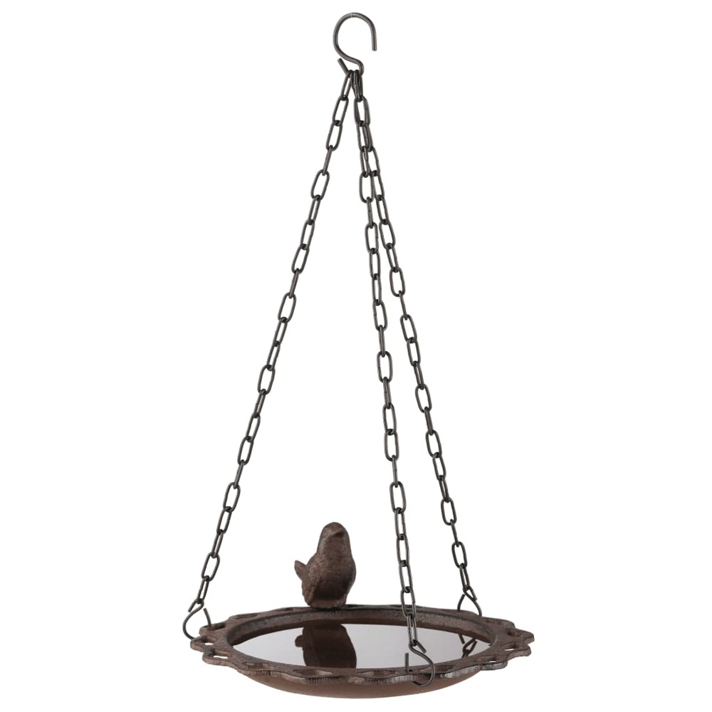 Baignoire suspendue pour oiseaux 20,5 cm marron